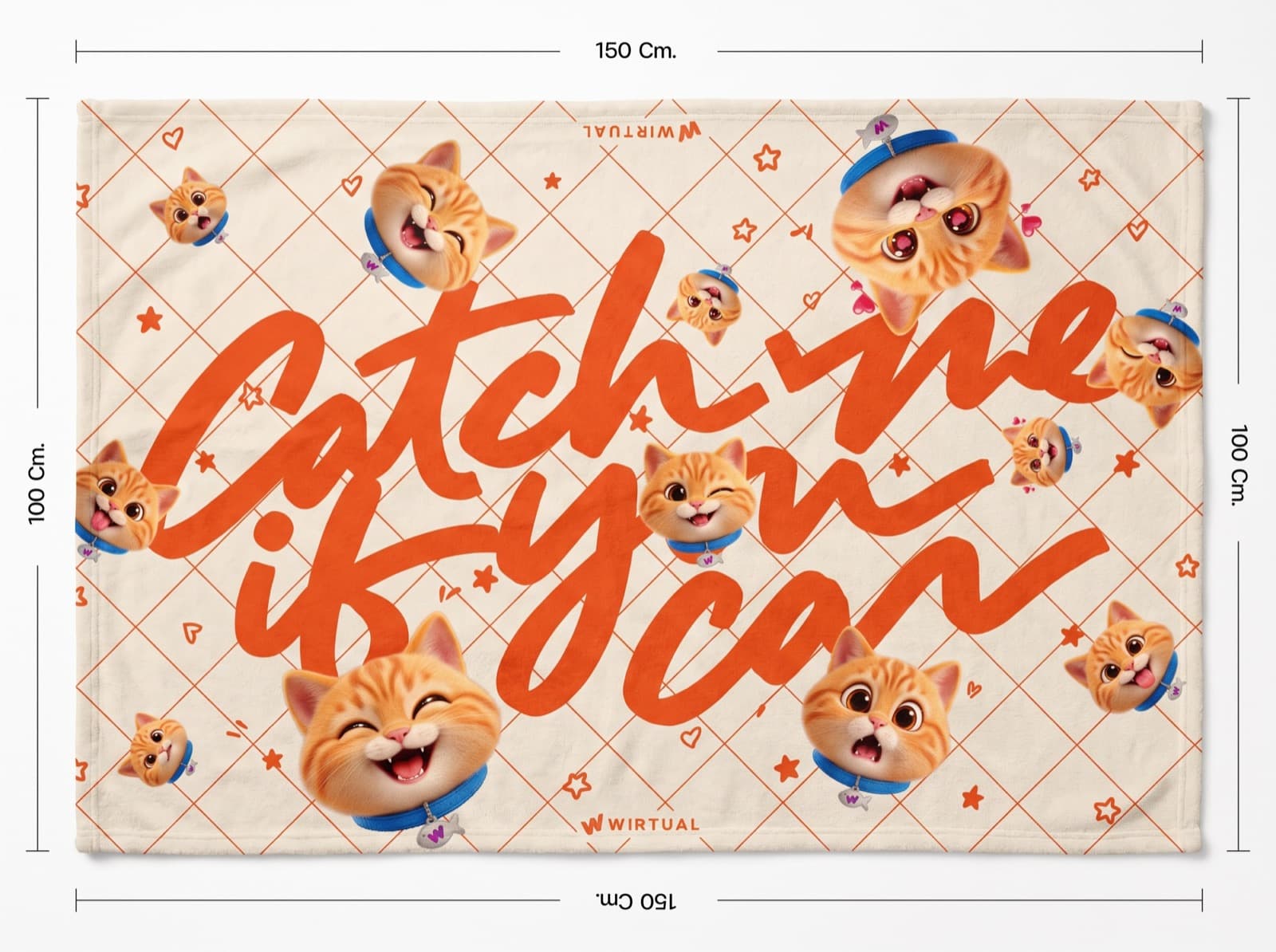 ผ้าห่ม Catch Me If You Can · แมวส้ม Sunny รูปที่ 2